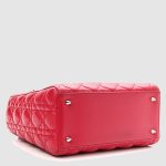 Lambskin Cannage Medium Lady Dior Red1