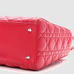 Lambskin Cannage Medium Lady Dior Red1