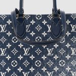 Monogram Jacquard Denim Onthego MM Bleu1
